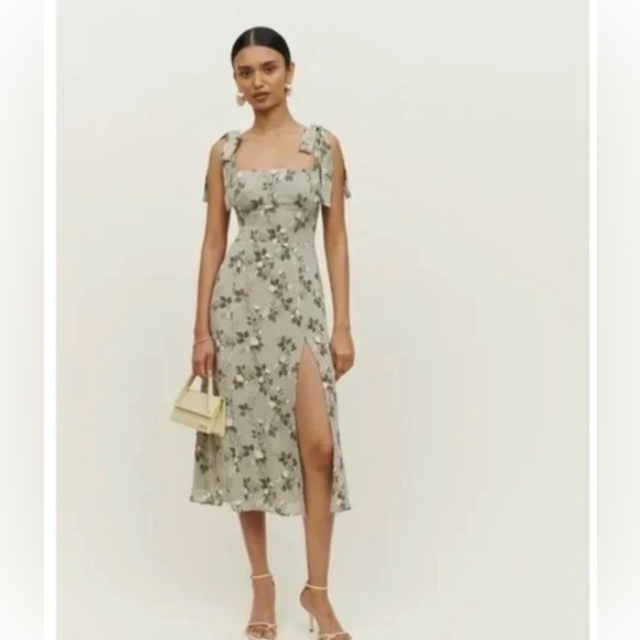 Reformation Twilight Dress in Verde size 6 petite. EUC - Picture 2 of 7